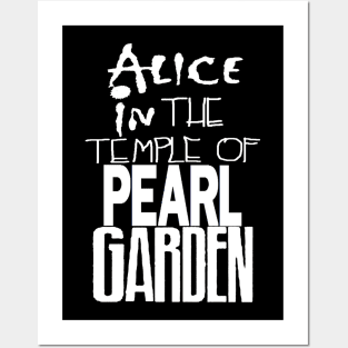 Alice in The Temple Of Pearl Garden White Posters and Art